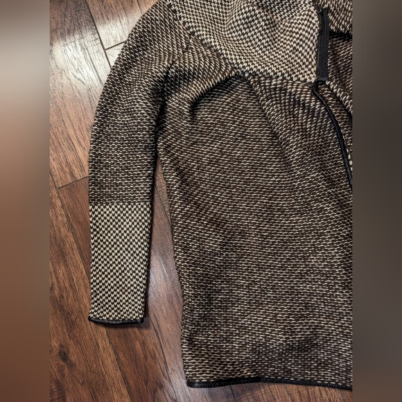 Simply Couture Sweater Women Large Chunky Knit Zipper Neck Open Front Cardigan - Picture 5 of 16